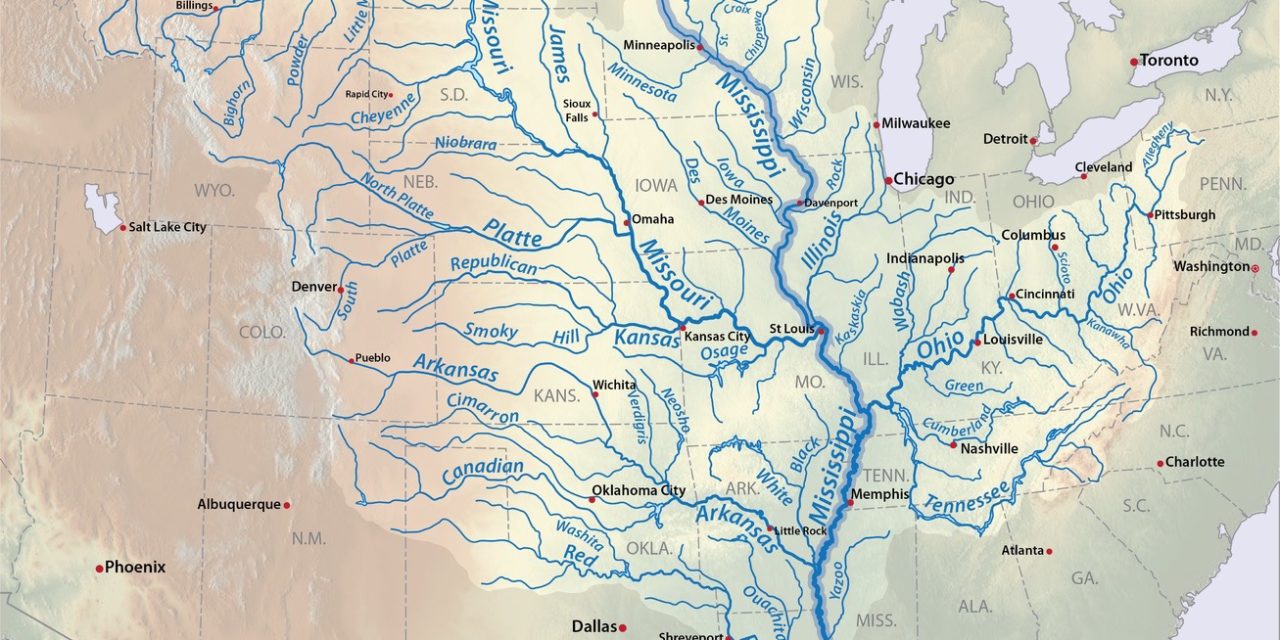 The rivers in america are