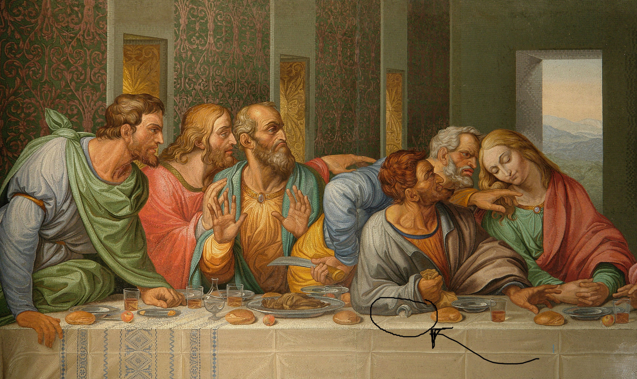 Covenant Of Salt Eve Out Of The Garden   Detail Of The Da Vincis The Last Supper 